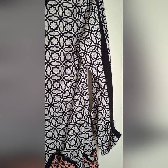 Valerie Stevens Laced Up Top Women's Medium Long Sleeved Shirt Multi Pattern - Picture 9 of 10